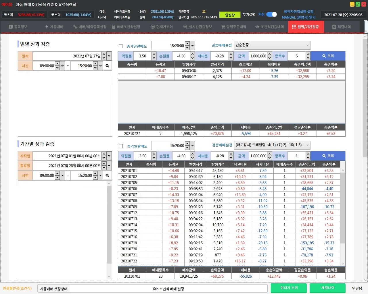 알고리즘 트레이딩 및 백테스팅 서비스 구축